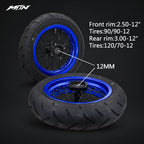 12-Inch Spoke Supermoto Wheel & Tire Set | MTN MOTOWORKS E-Moto Performance Parts & Accessories#
