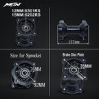 12-Inch Spoke Supermoto Wheel & Tire Set | MTN MOTOWORKS E-Moto Performance Parts & Accessories#