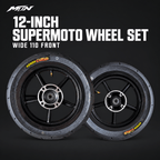 12-Inch Supermoto Wheel Set | Wide 110 Front | MTN MOTOWORKS E-Moto Performance Parts & Accessories#