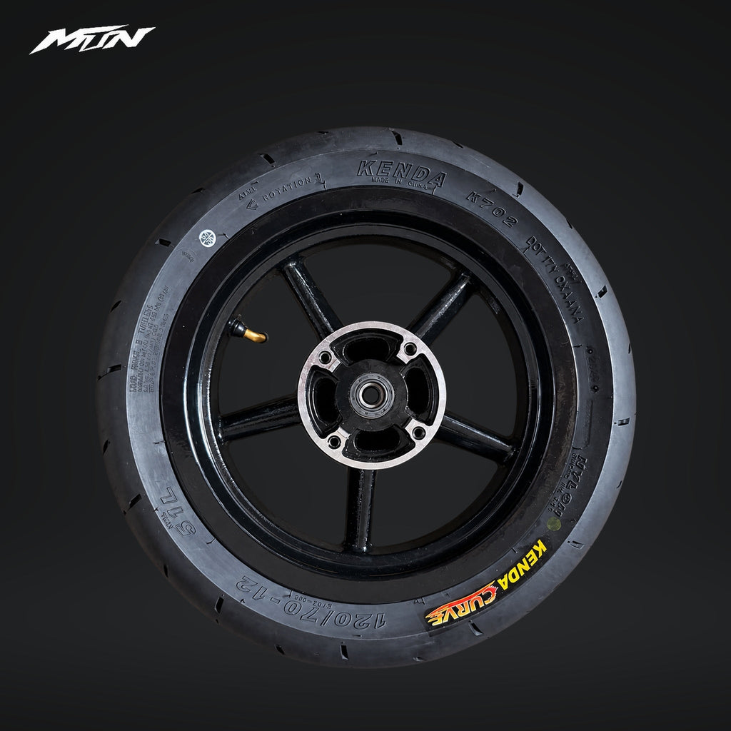 12-inch supermoto wheel set for mini e-motos