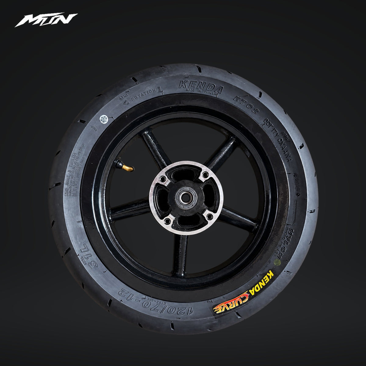 12-inch supermoto wheel set for mini e-motos