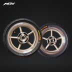 12-Inch Supermoto Wheel Set – Silver
