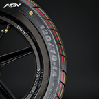 14-Inch Supermoto Wheel & Tire Set | Wide 110 Front & 120 Rear | MTN MOTOWORKS E-Moto Performance Parts & Accessories#