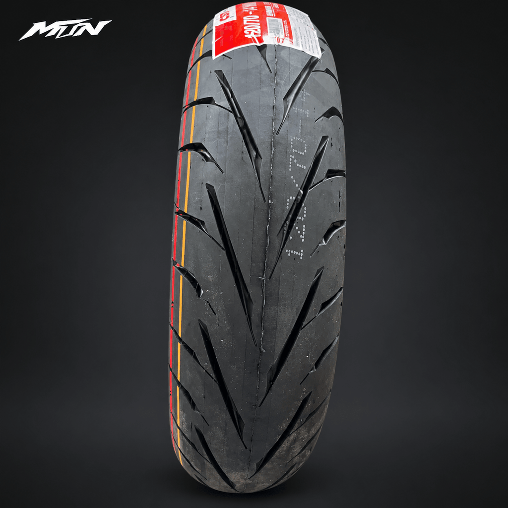 14-Inch Supermoto Wheel & Tire Set | Wide 110 Front & 120 Rear | MTN MOTOWORKS E-Moto Performance Parts & Accessories#