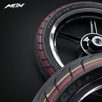 14-Inch Supermoto Wheel & Tire Set | Wide 110 Front & 120 Rear | MTN MOTOWORKS E-Moto Performance Parts & Accessories#