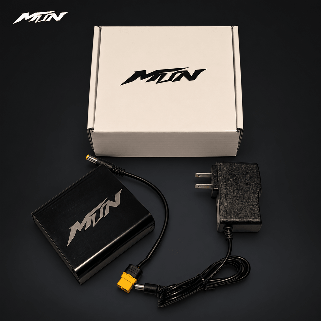 16V Power Upgrade | 4-Cell 18650 Battery Box + Charger | MTN MOTOWORKS E-Moto Performance Parts & Accessories#