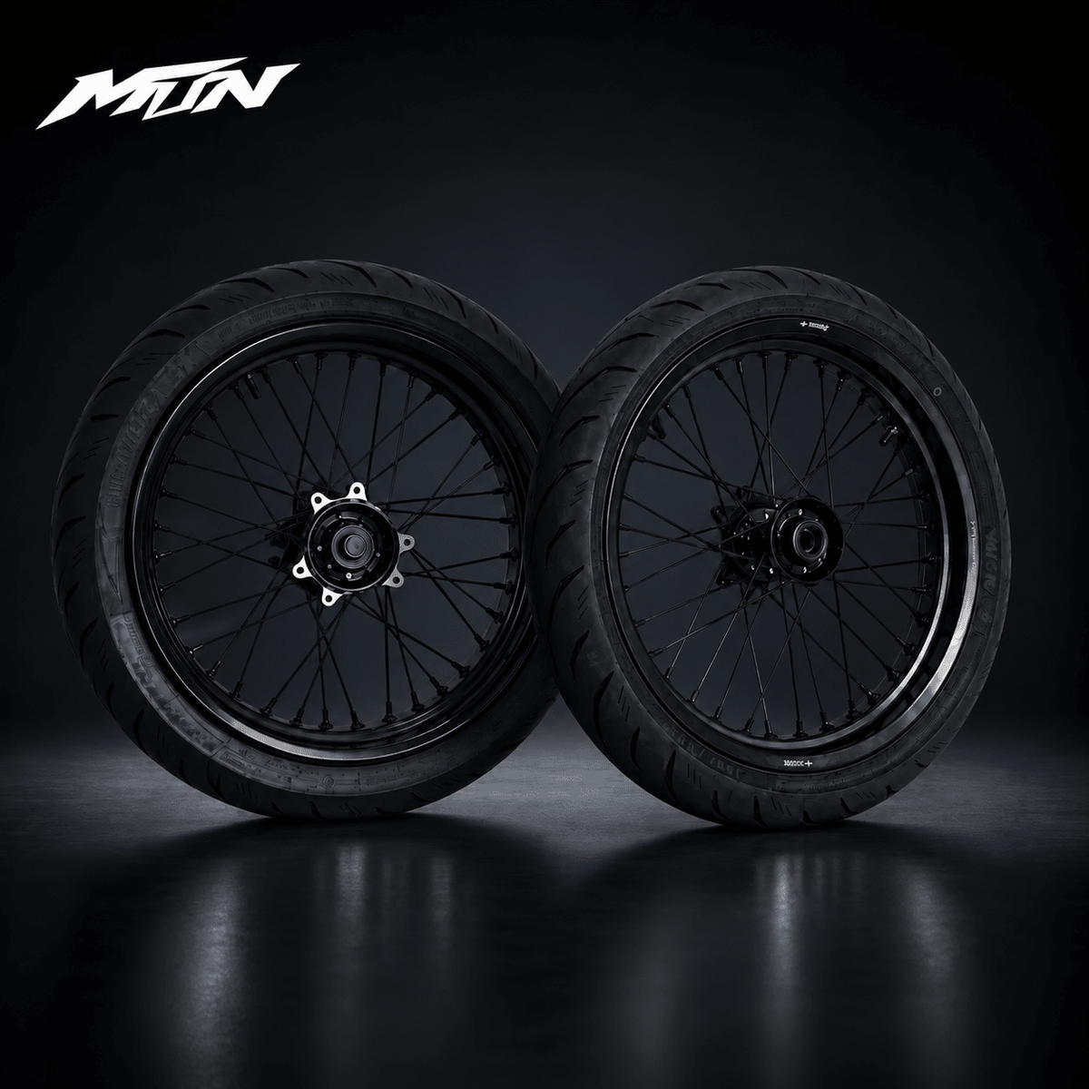 Front and rear 17-inch radial supermoto wheels for Sur-Ron Ultra Bee and Light Bee 2