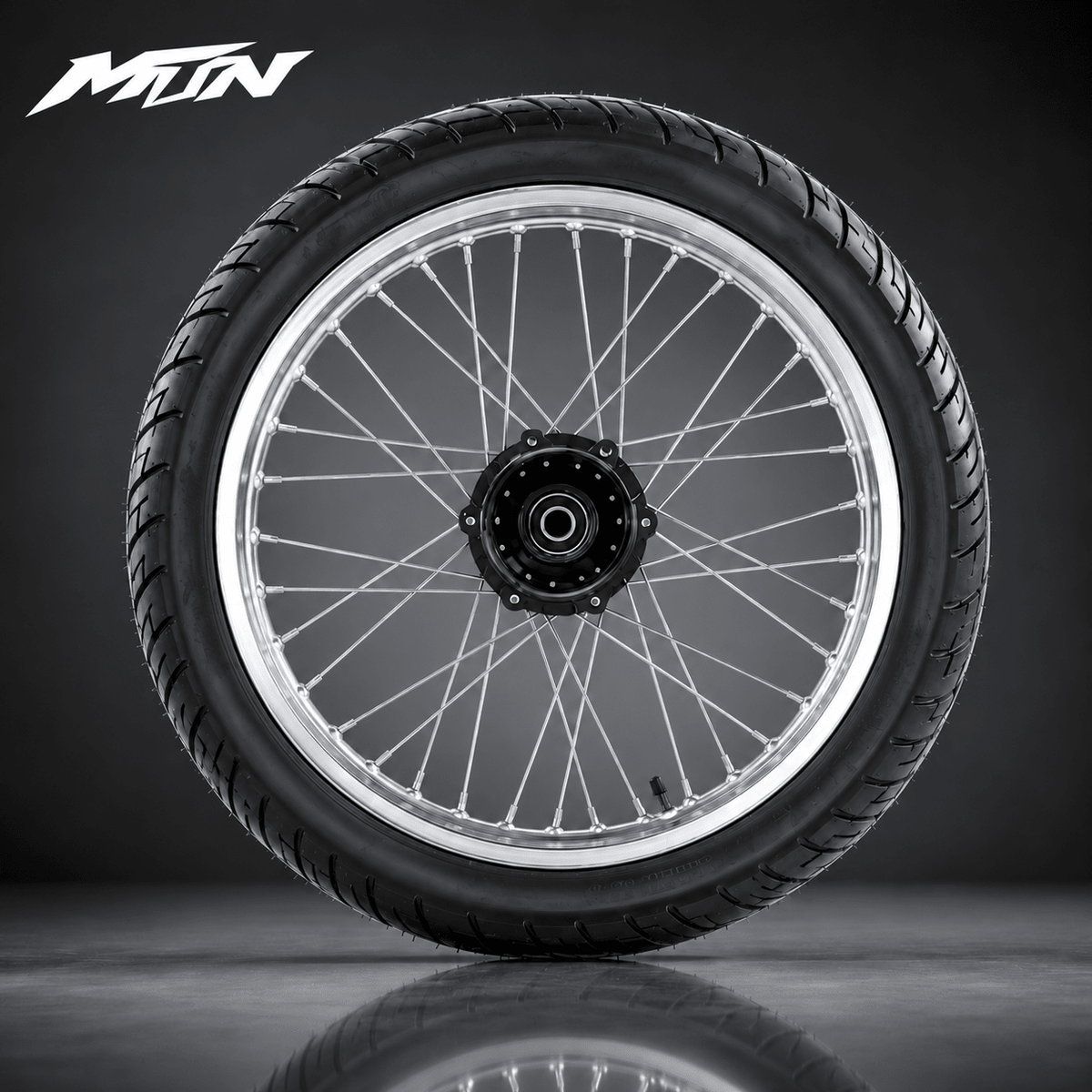 17/14-inch supermoto wheels with mounted street tires for Strike and Yozma e-motos
