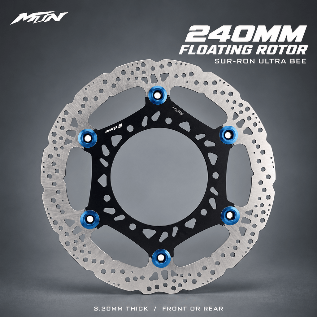 240mm Floating Brake Rotor | Sur-Ron Ultra Bee | MTN MOTOWORKS E-Moto Performance Parts & Accessories#