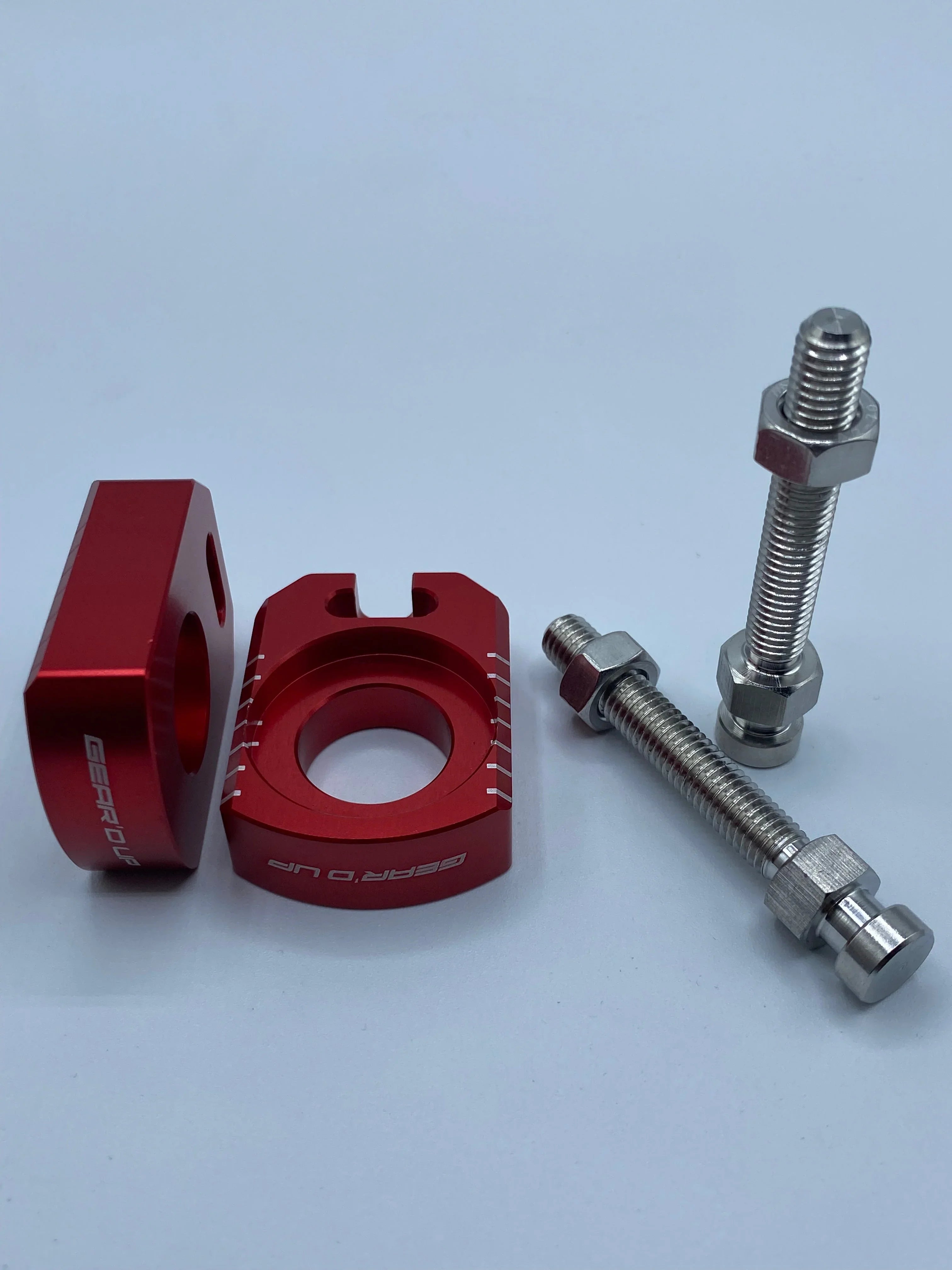 Gear’d Up Surron Ultra Bee Axle Blocks — Chain Adjusters
