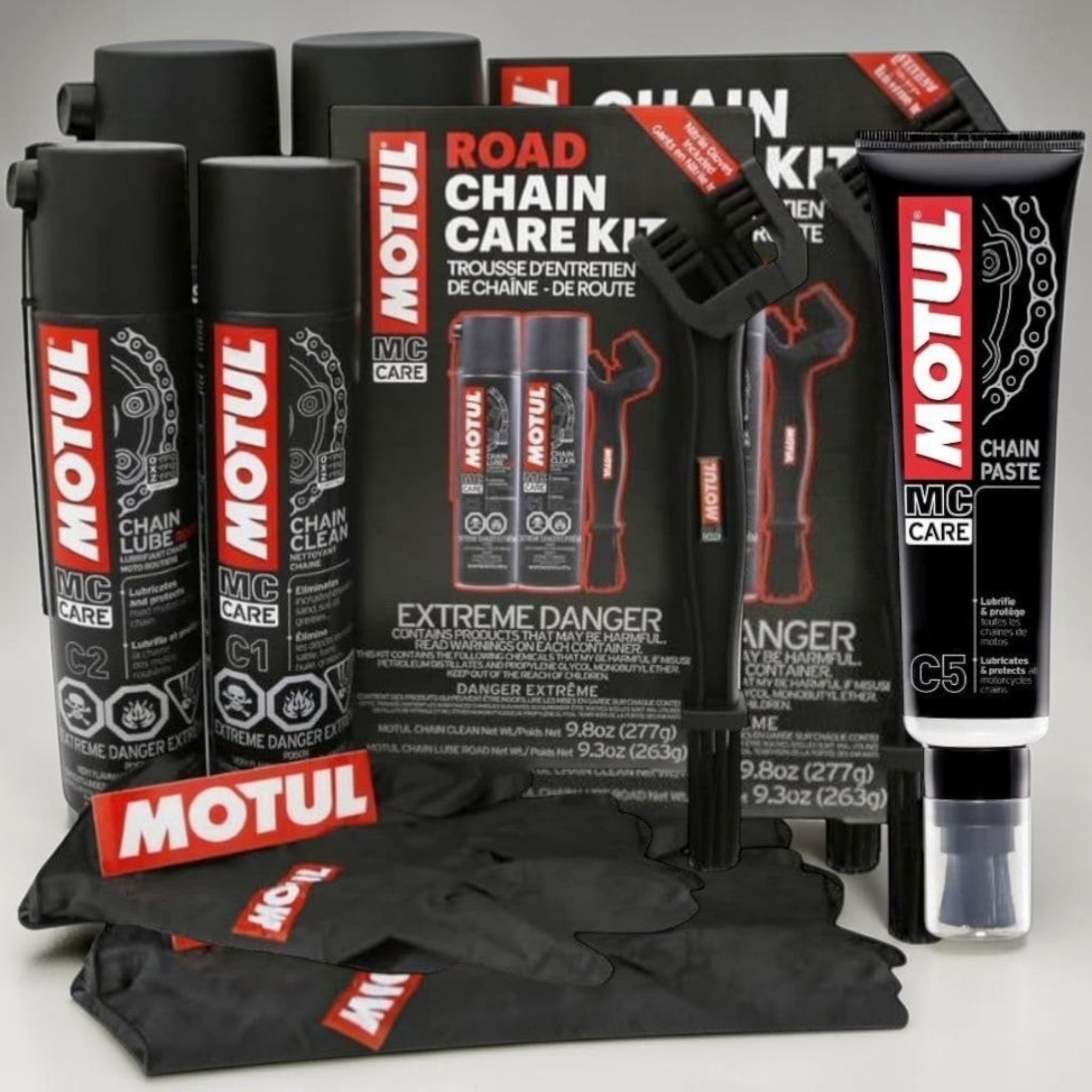 Motul Chain Care Bundle – Cleaner, Lube & C5 Chain Paste