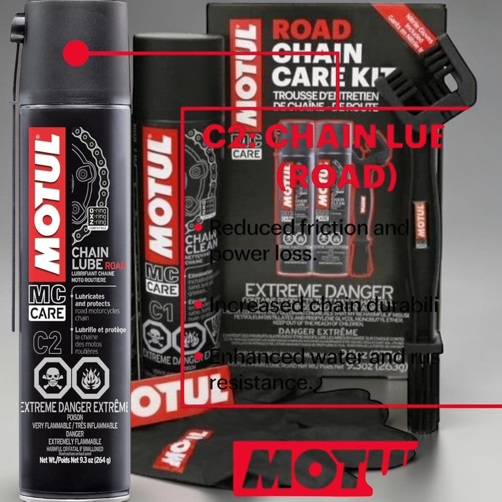 Motul Chain Care Bundle – Cleaner, Lube & C5 Chain Paste