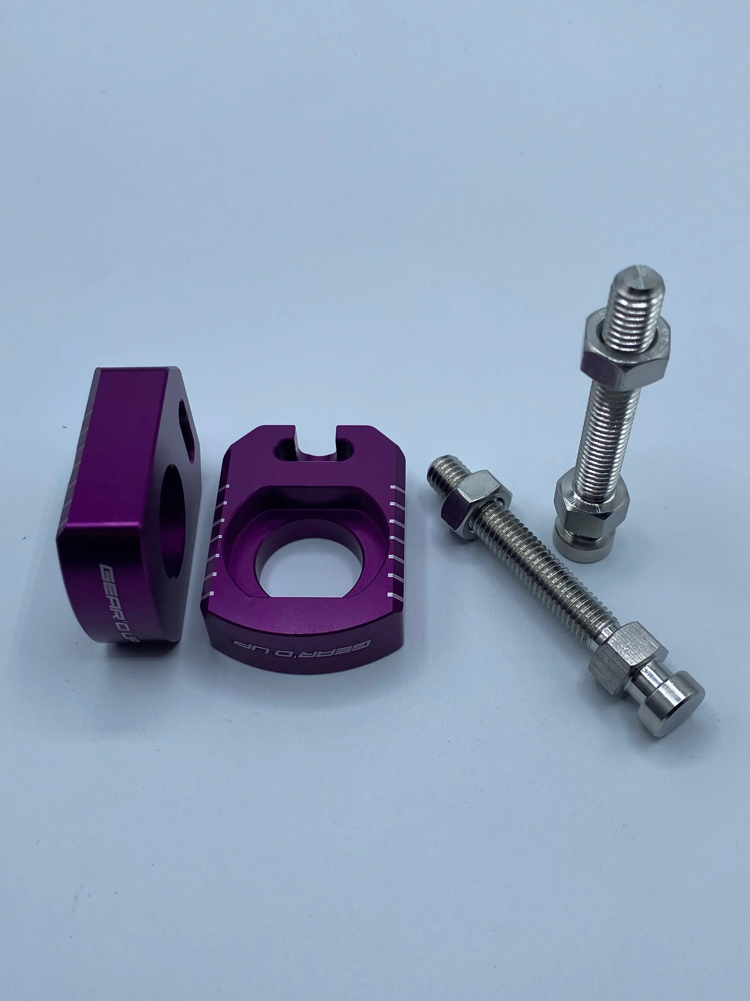 Gear’d Up Surron Ultra Bee Axle Blocks — Chain Adjusters