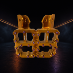 MTN Limited Edition Monster Wide Footpegs | Titanium Grip Pins