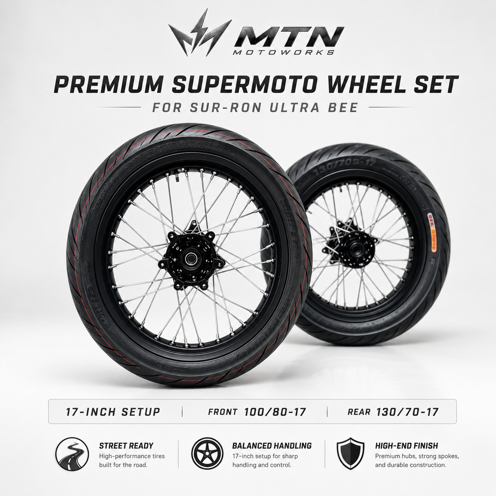 Sur-Ron Ultra Bee 17-Inch Premium Supermoto Wheel Set