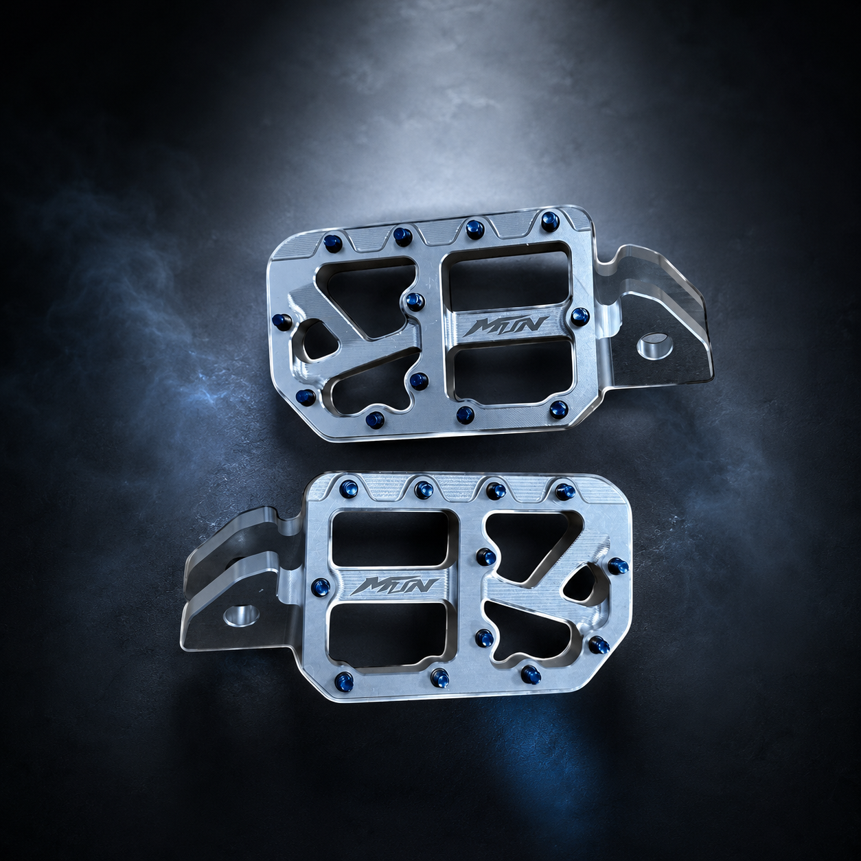 MTN MARK I 7075 Wide Footpegs | Titanium Grip Pins