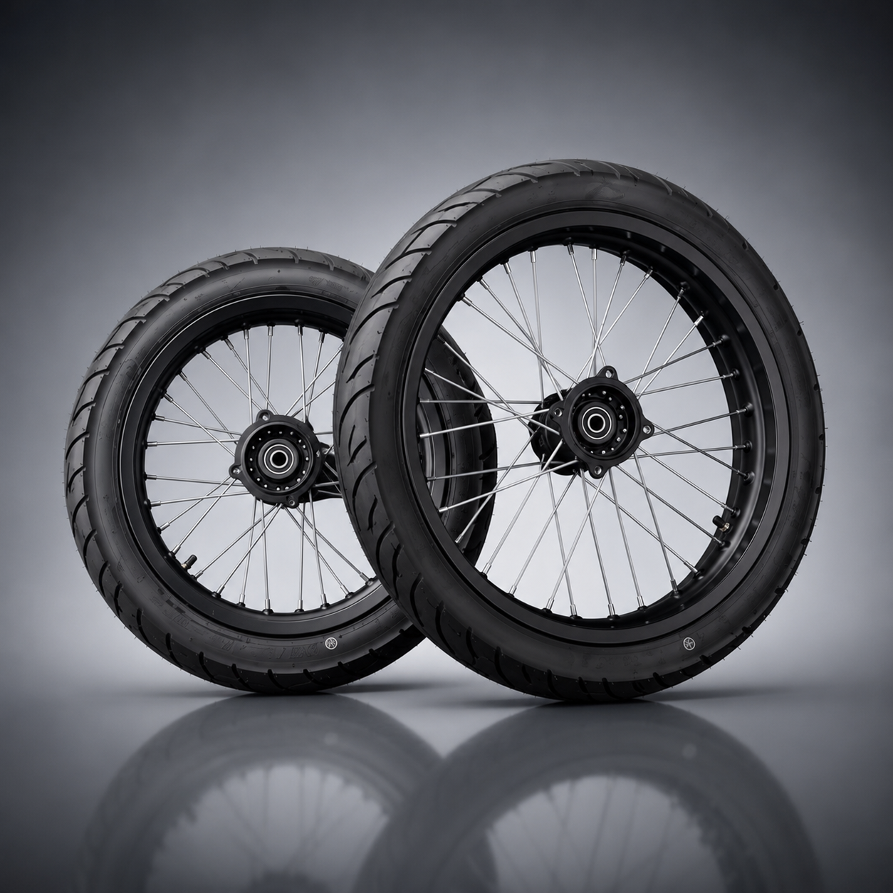 MTN 17/14 Supermoto Wheel & Tire Set