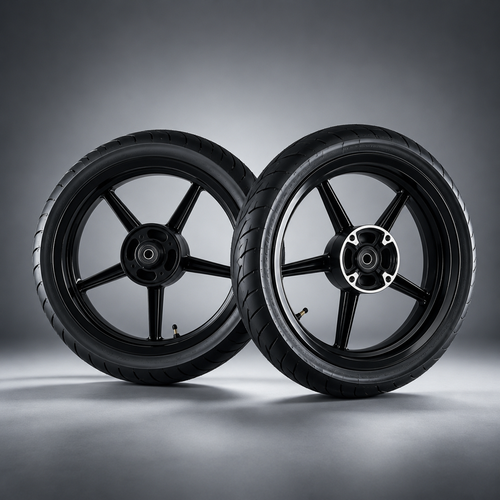 14” Supermoto Wheel & Tire Set