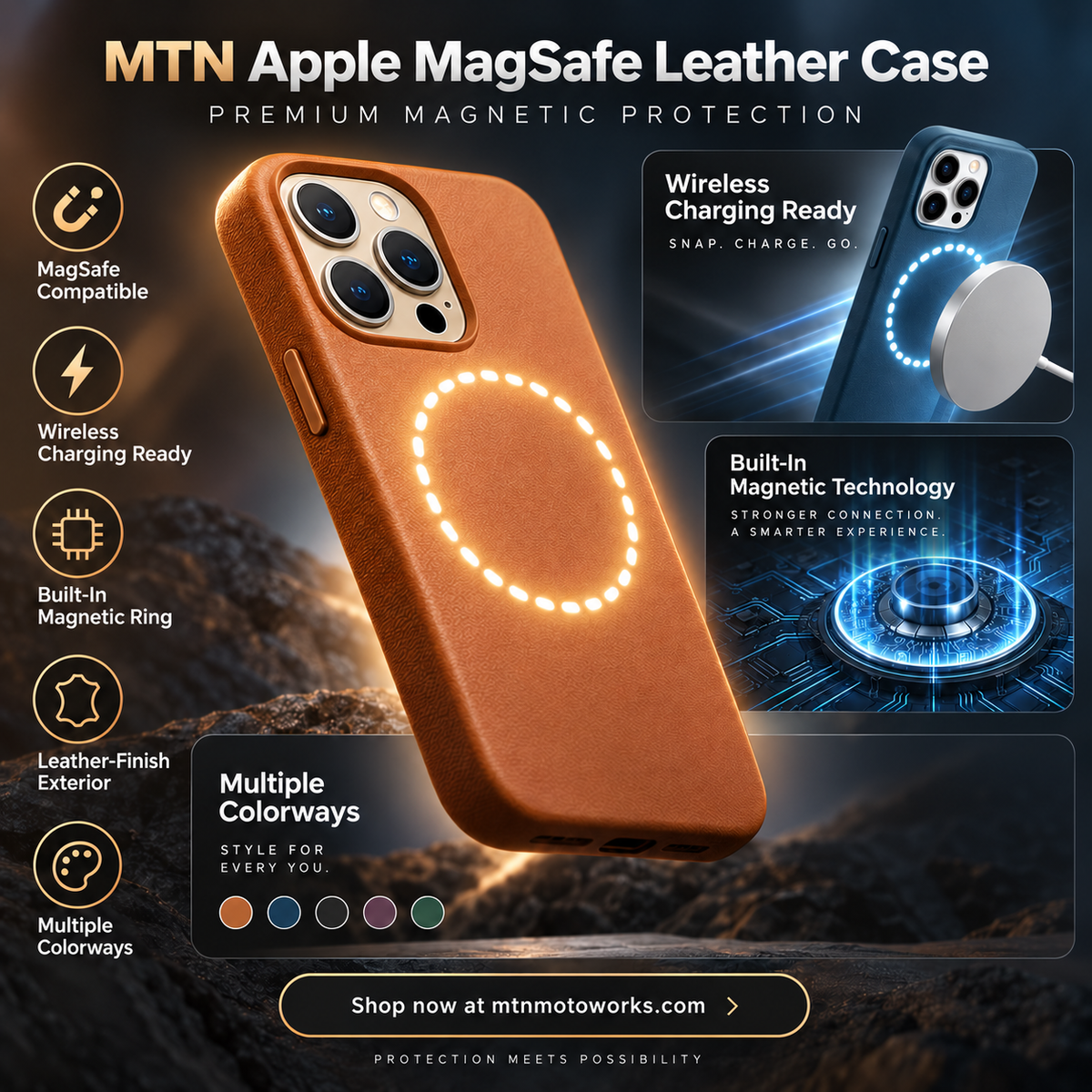 MTN Apple MagSafe Leather Case