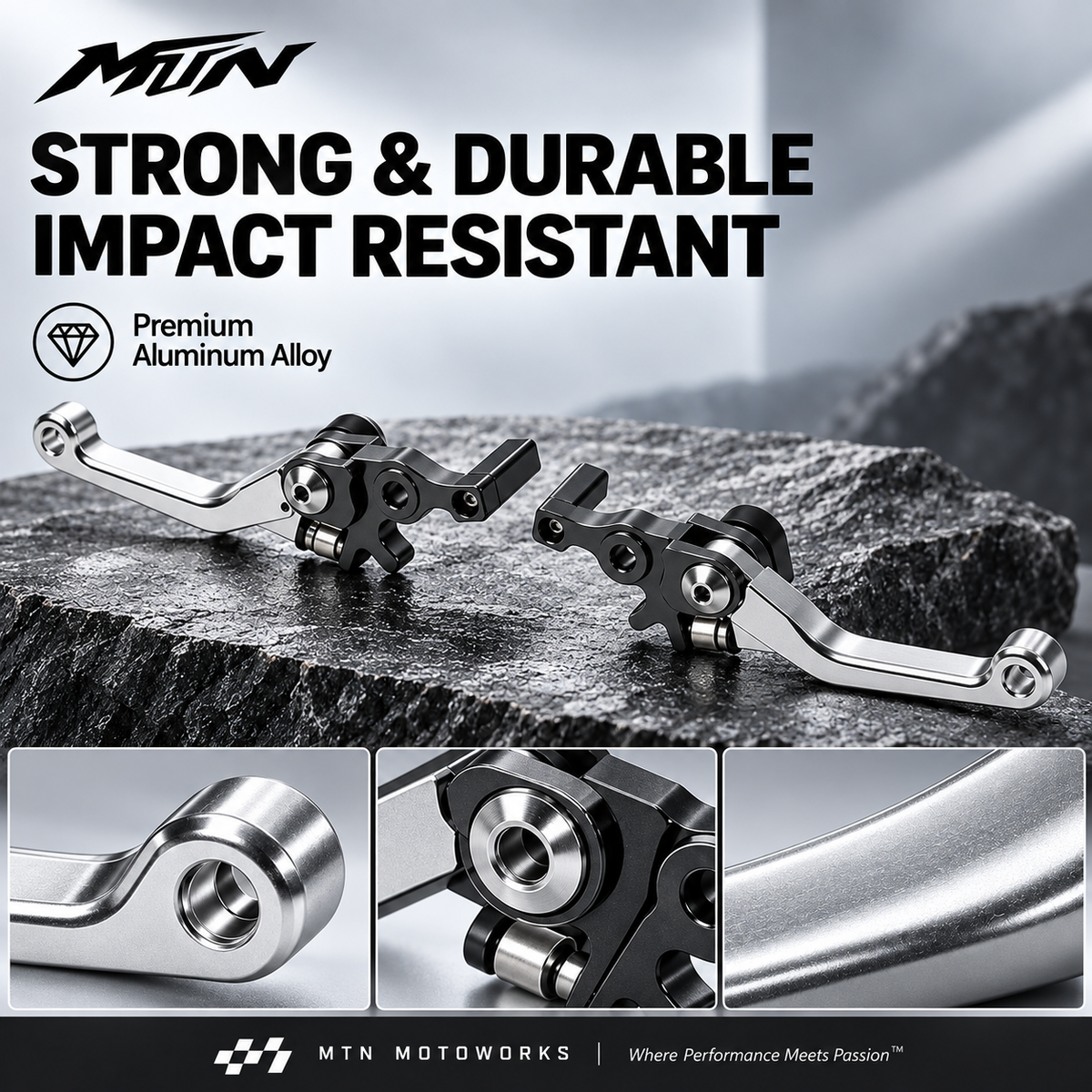 MTN Adjustable Aluminum Brake Lever Set | Strike & Yozma
