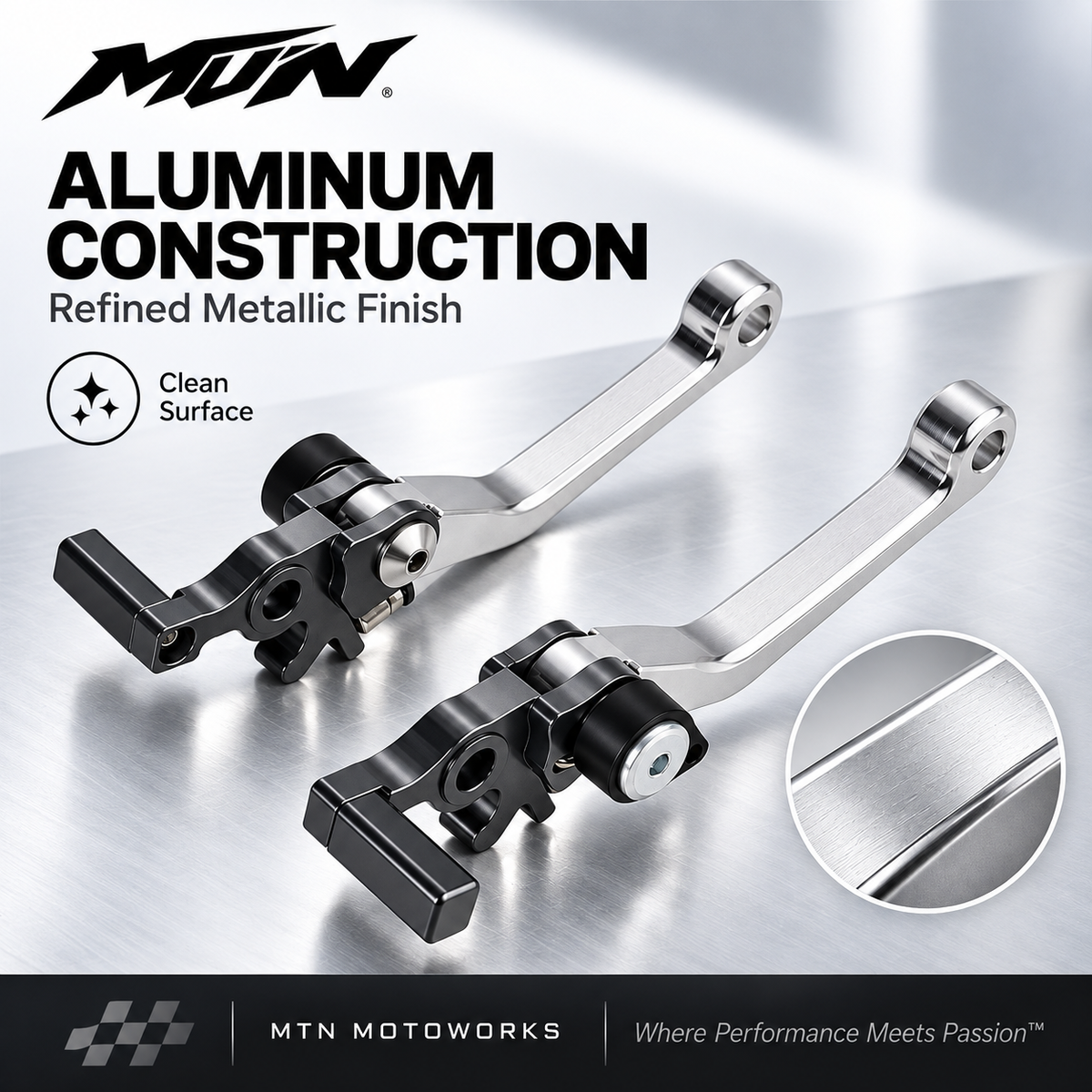 MTN Adjustable Aluminum Brake Lever Set | Strike & Yozma