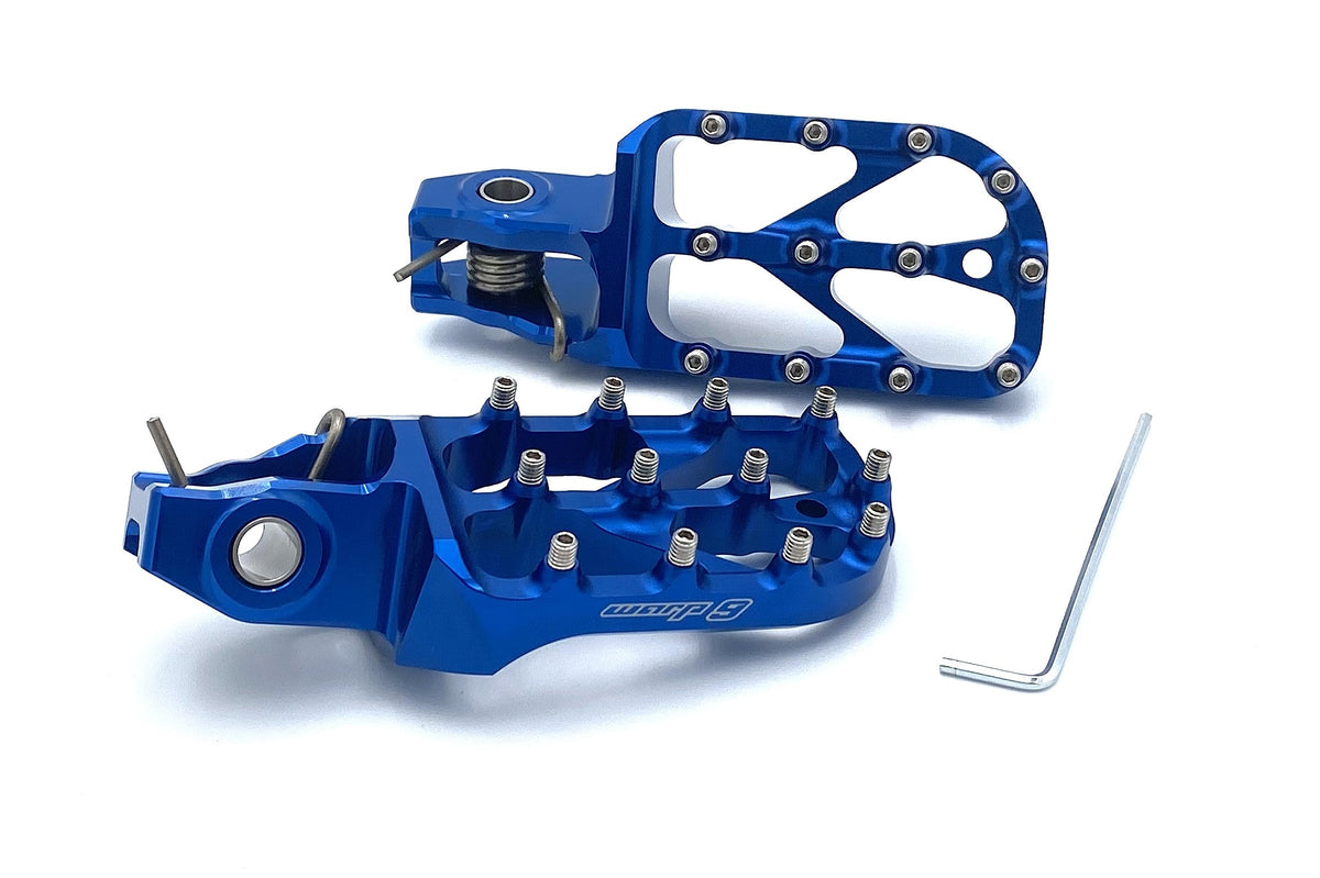 Stark Varg Elite Foot Pegs - Blue Anodized