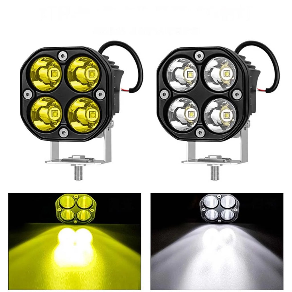 MTN 12V Rechargeable 4-Lens Baja LED Headlight
