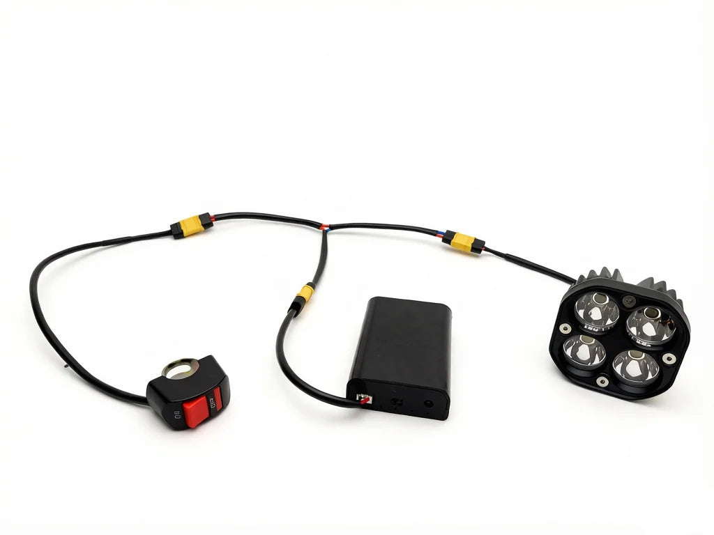 MTN 12V Rechargeable 4-Lens Baja LED Headlight