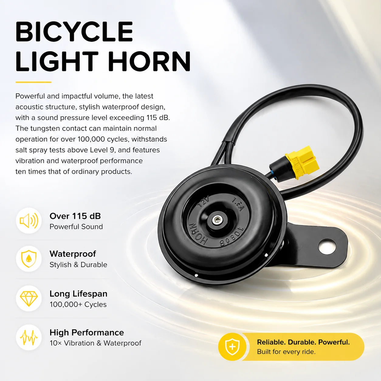 MTN Battery-Powered Headlight, Rock Light & Horn Kit