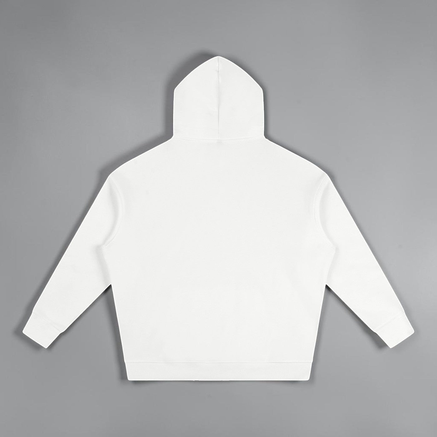 MTN Box OG Hoodie in White with black front MTN logo, relaxed fit, and heavyweight streetwear style.