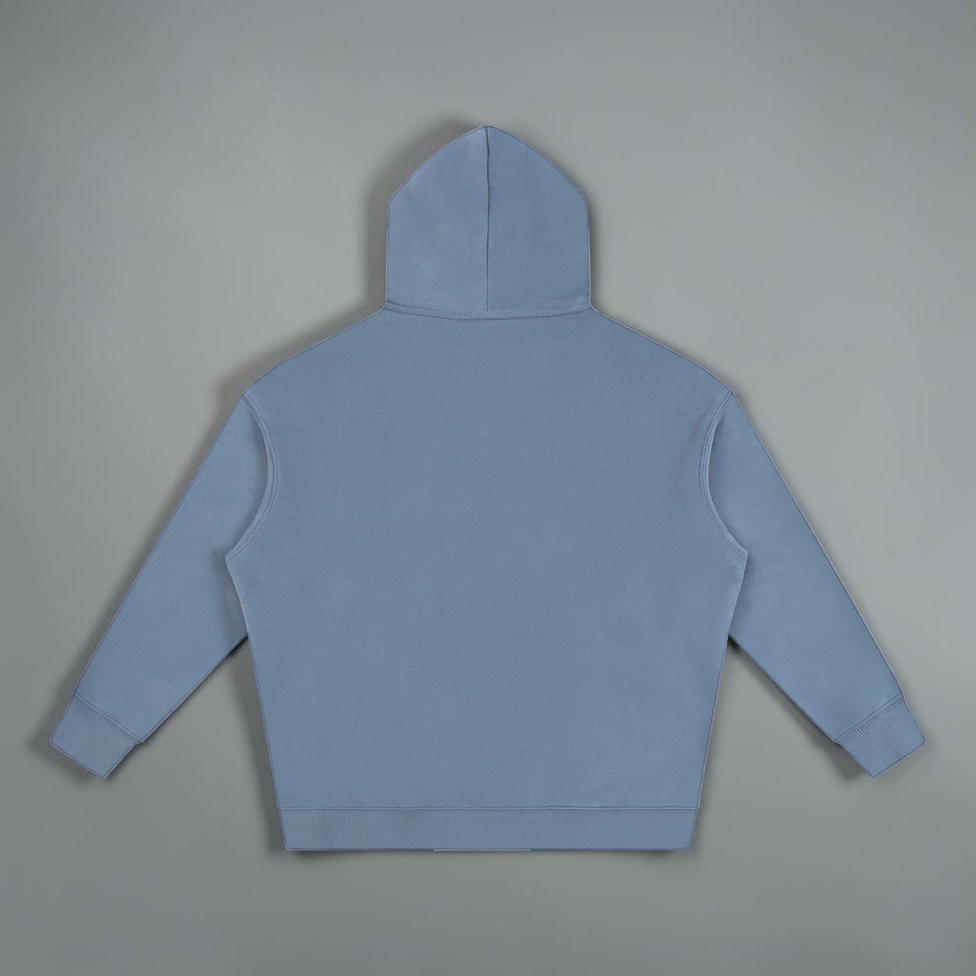 MTN Box OG Hoodie in Slate Blue with front MTN logo, relaxed fit, and heavyweight streetwear style.