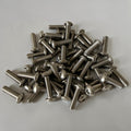 MTN V1 silver titanium grip pin for e-moto footpegs, replacement traction hardware for Sur-Ron, Talaria, Strike Shadow SV2, Tuttio, and Yozma platforms.