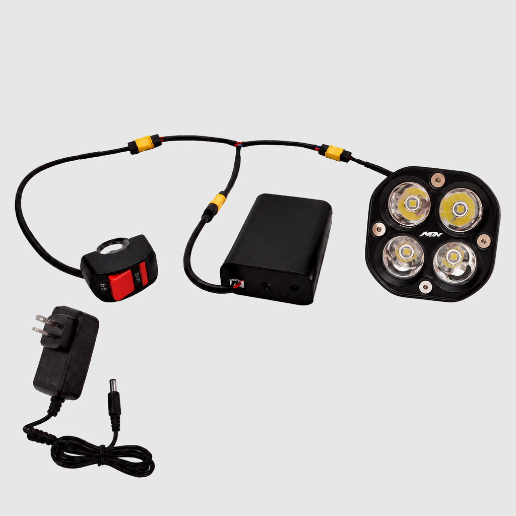 MTN 12V Rechargeable 4-Lens Baja LED Headlight