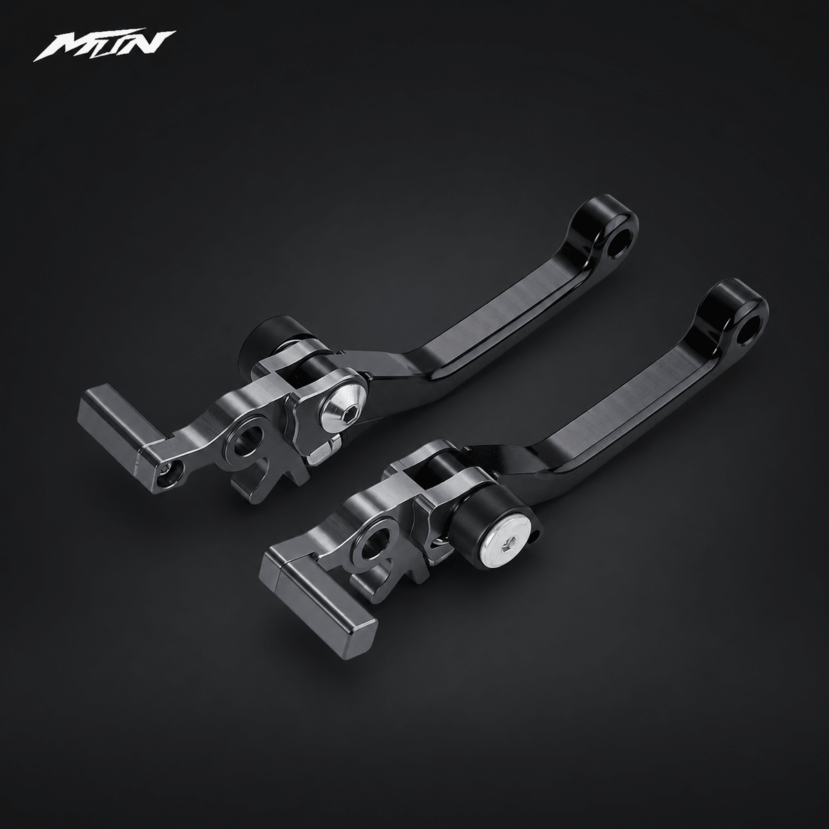 Black adjustable foldable brake lever set for Strike and Yozma