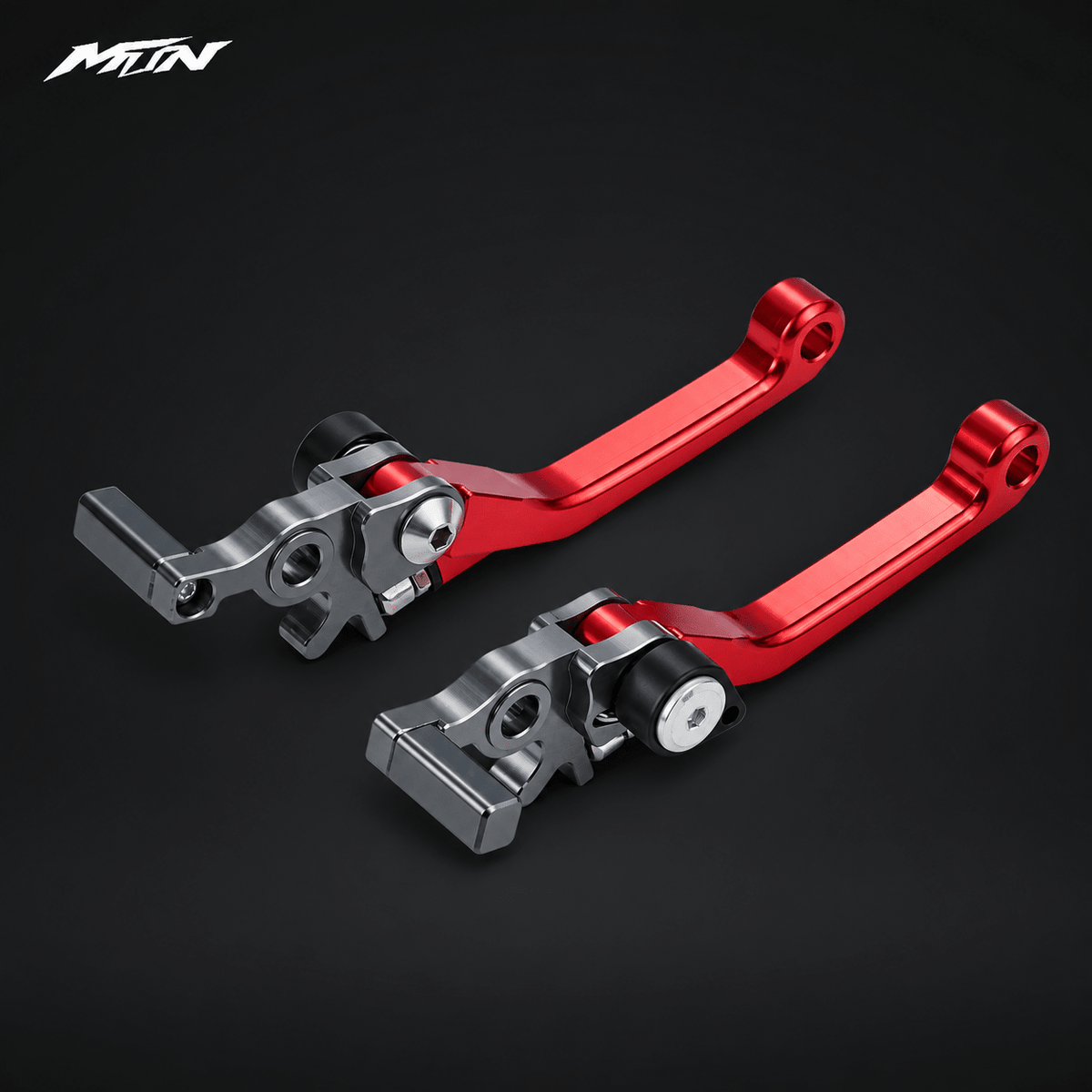 Red adjustable foldable brake lever set for Strike and Yozma