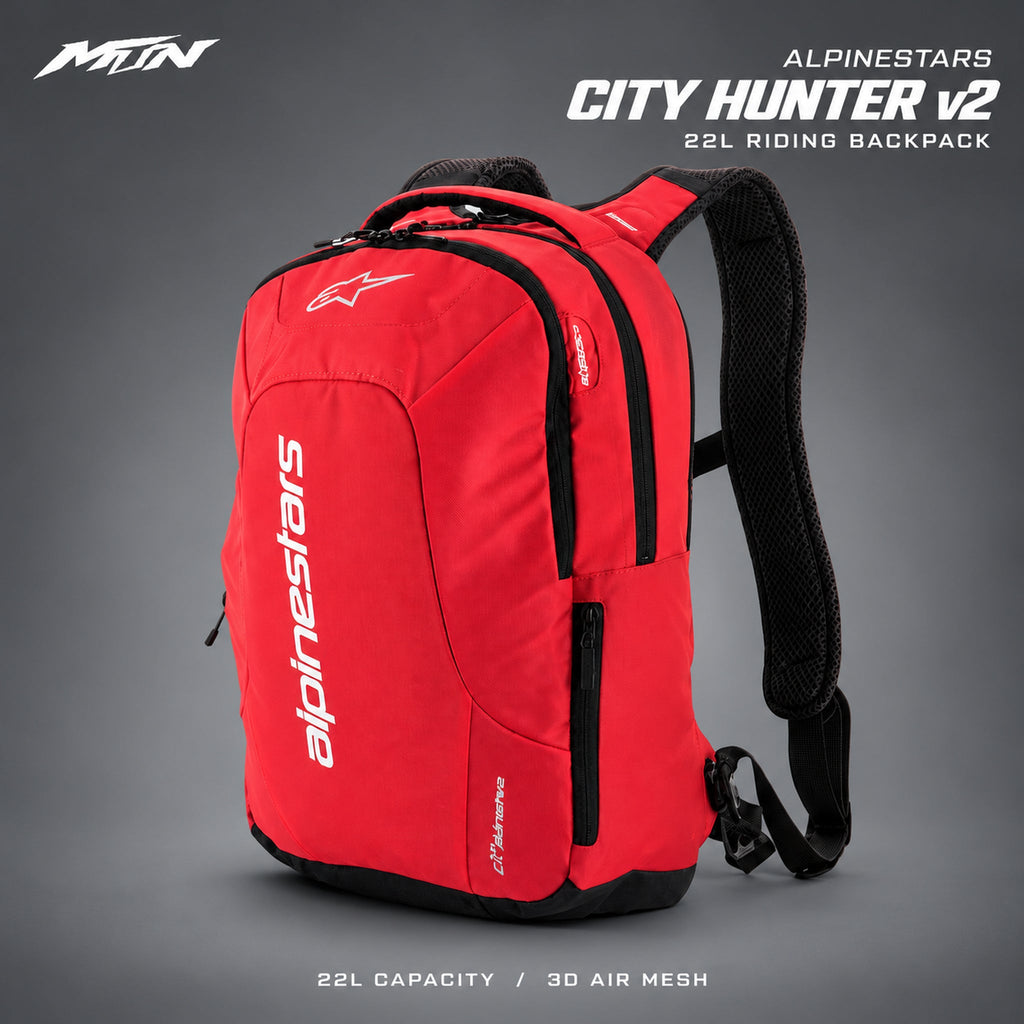 Alpinestars City Hunter v2 Backpack | 22L | MTN MOTOWORKS E-Moto Performance Parts & Accessories#