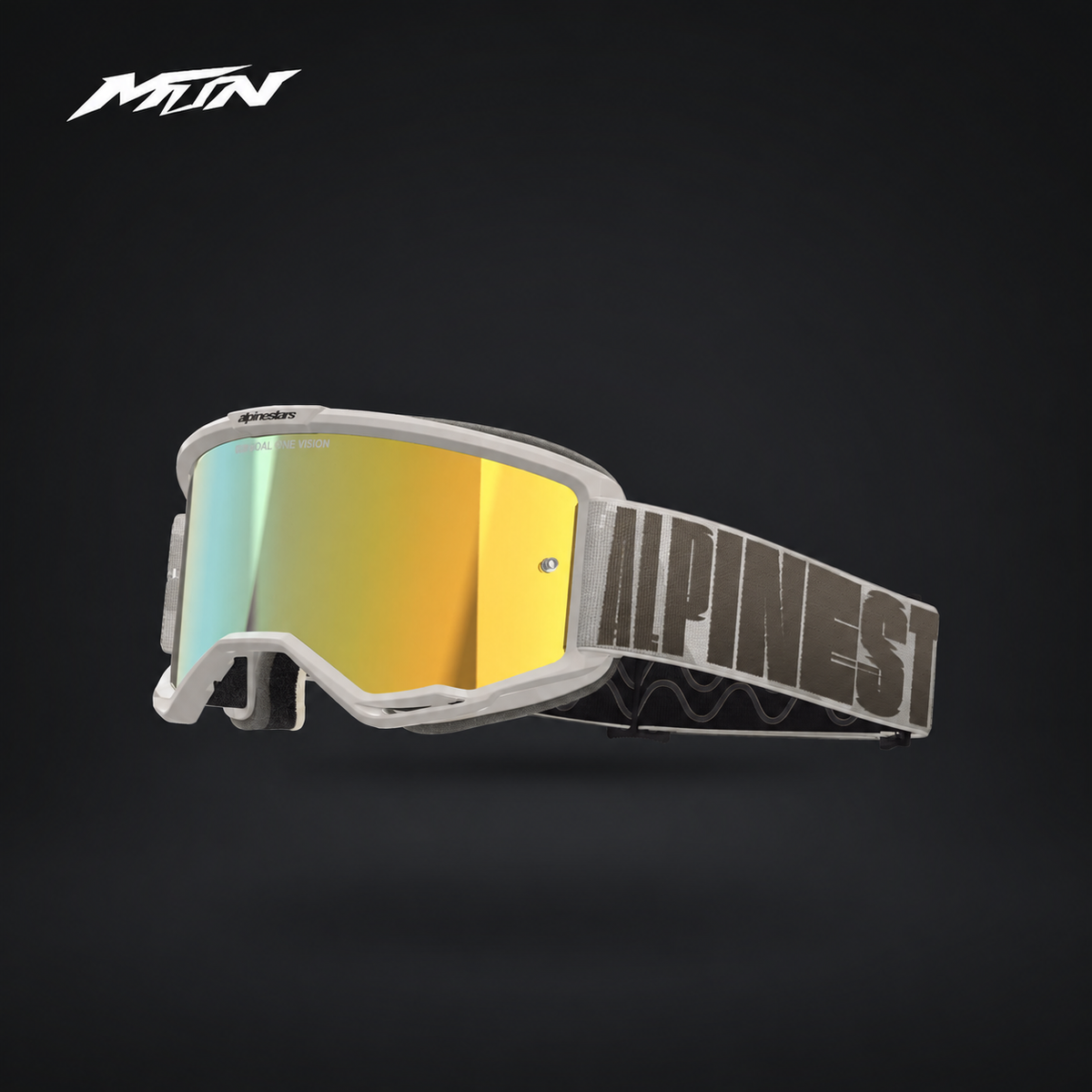 Alpinestars Vision 5 Goggles – Wind, Mirror Gold Lens