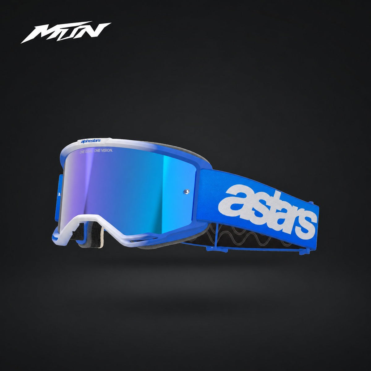 Alpinestars Vision 5 Goggles – Blue, Mirror Blue Lens