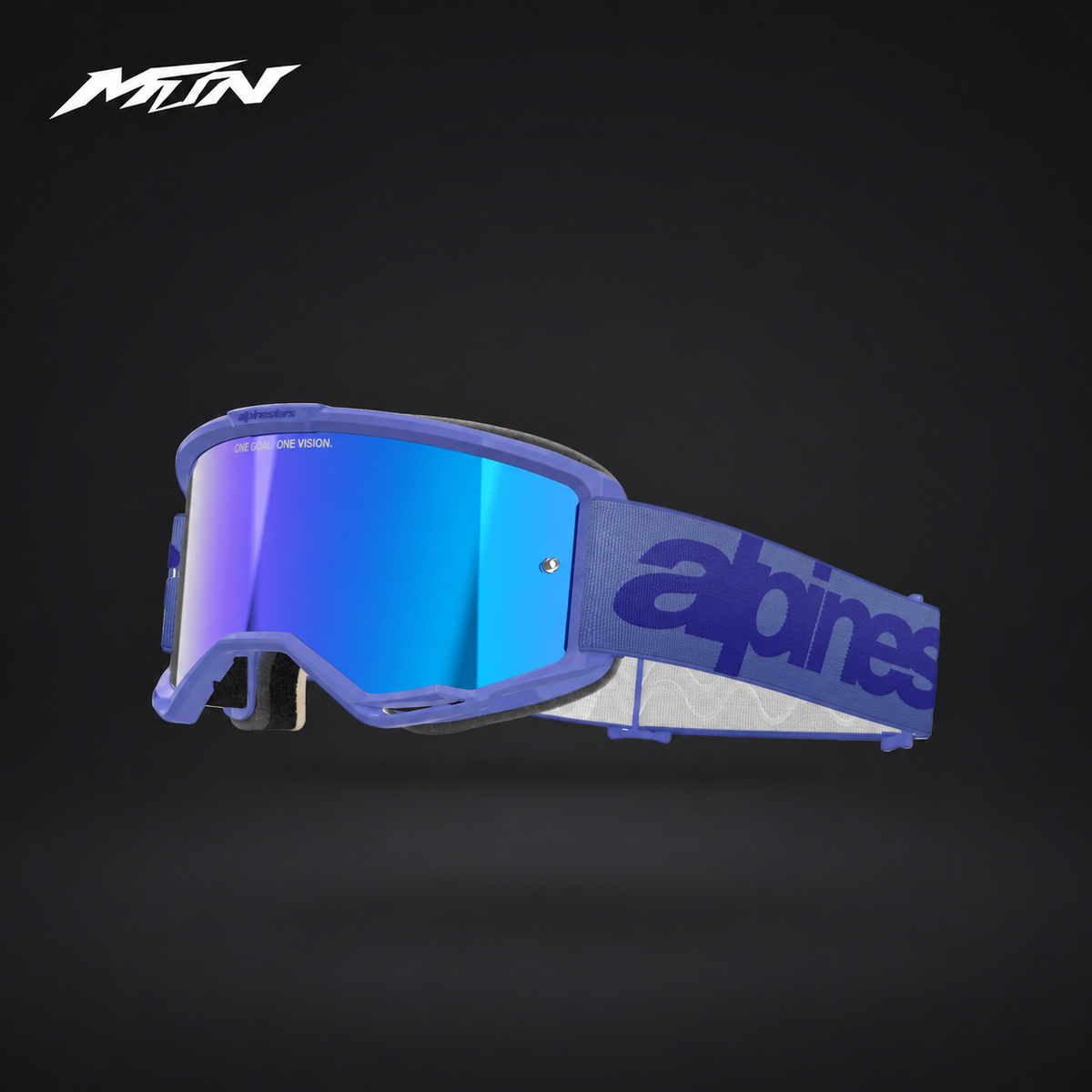 Alpinestars Vision 5 Goggles – Purple, Mirror Blue Lens