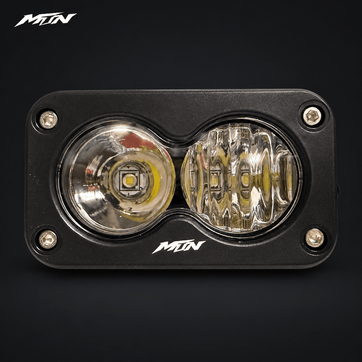Dual-lens 18W Baja headlight with 3-pin plug for Strike and Yozma electric dirt bikes