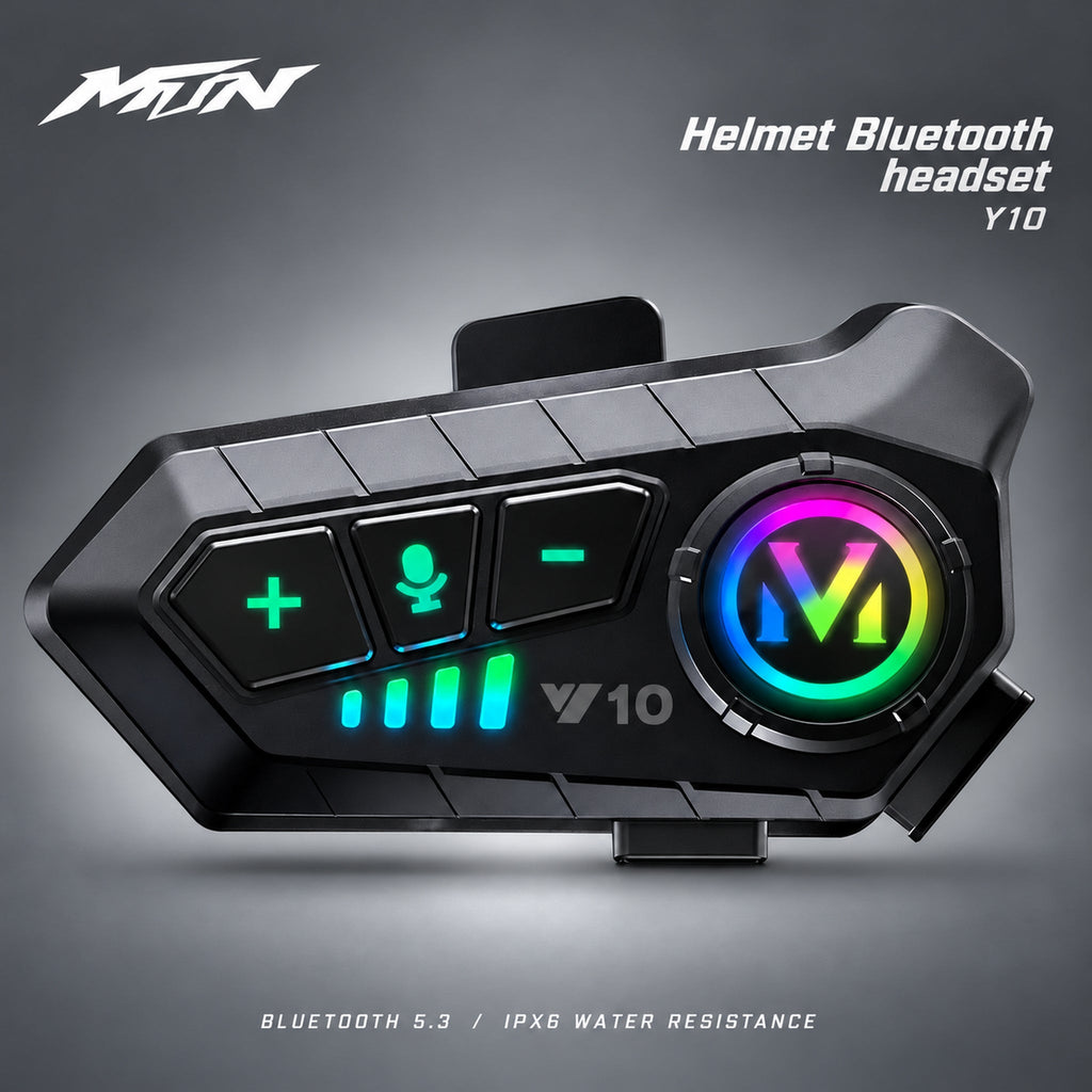 Bluetooth Helmet Headset | IPX6 | MTN MOTOWORKS E-Moto Performance Parts & Accessories#