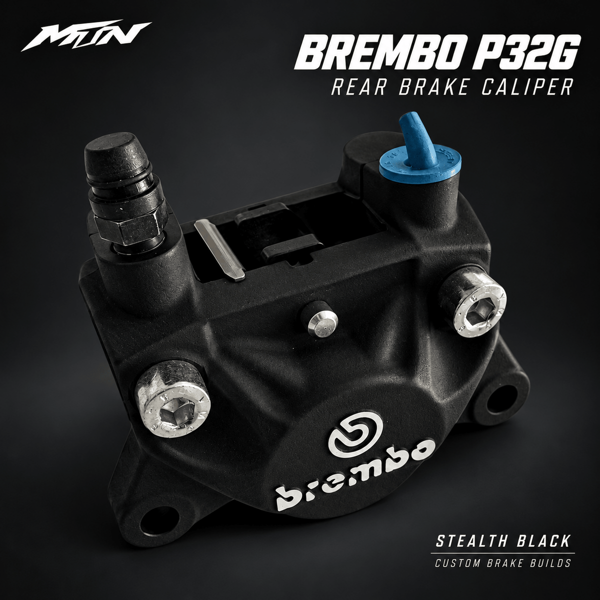 Brembo P32G Rear Brake Caliper | Stealth Black