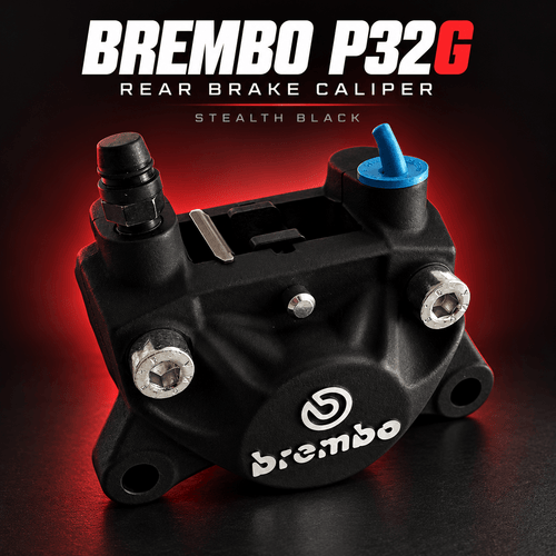 Brembo P32G Rear Brake Caliper – Stealth Black | MTN MOTOWORKS E-Moto Performance Parts & Accessories