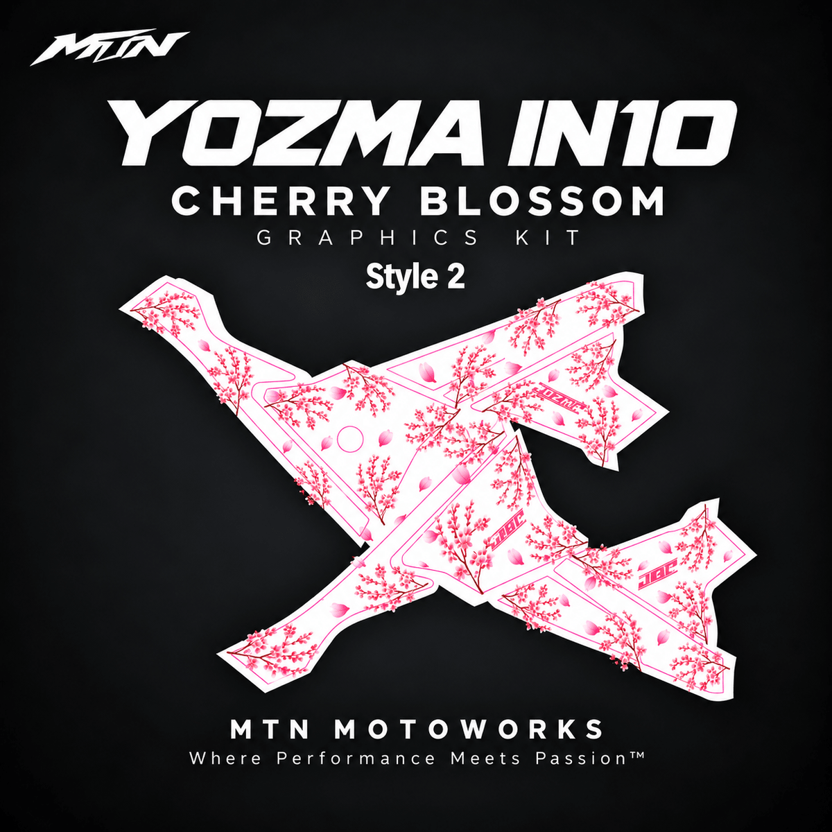 Cherry Blossom Graphics Kit | Yozma IN10 | MTN MOTOWORKS E-Moto Performance Parts & Accessories#