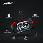 DKYS DKD digital speedometer with large readout for electric dirt bikes