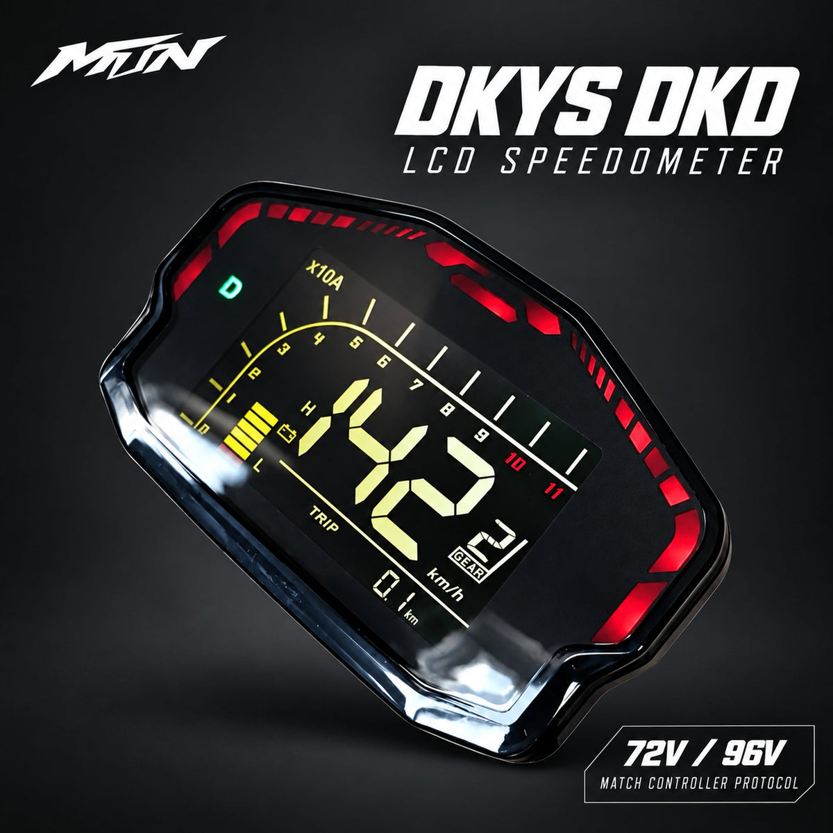 DKYS DKD LCD Speedometer | 72V / 96V