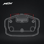 Compact DKYS DKD LCD speedometer for compatible e-moto controller setups