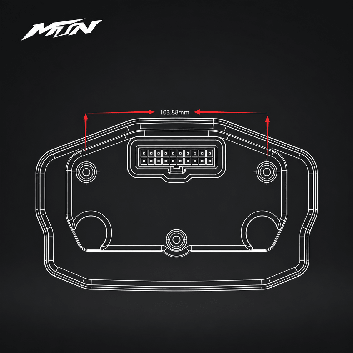 Compact DKYS DKD LCD speedometer for compatible e-moto controller setups