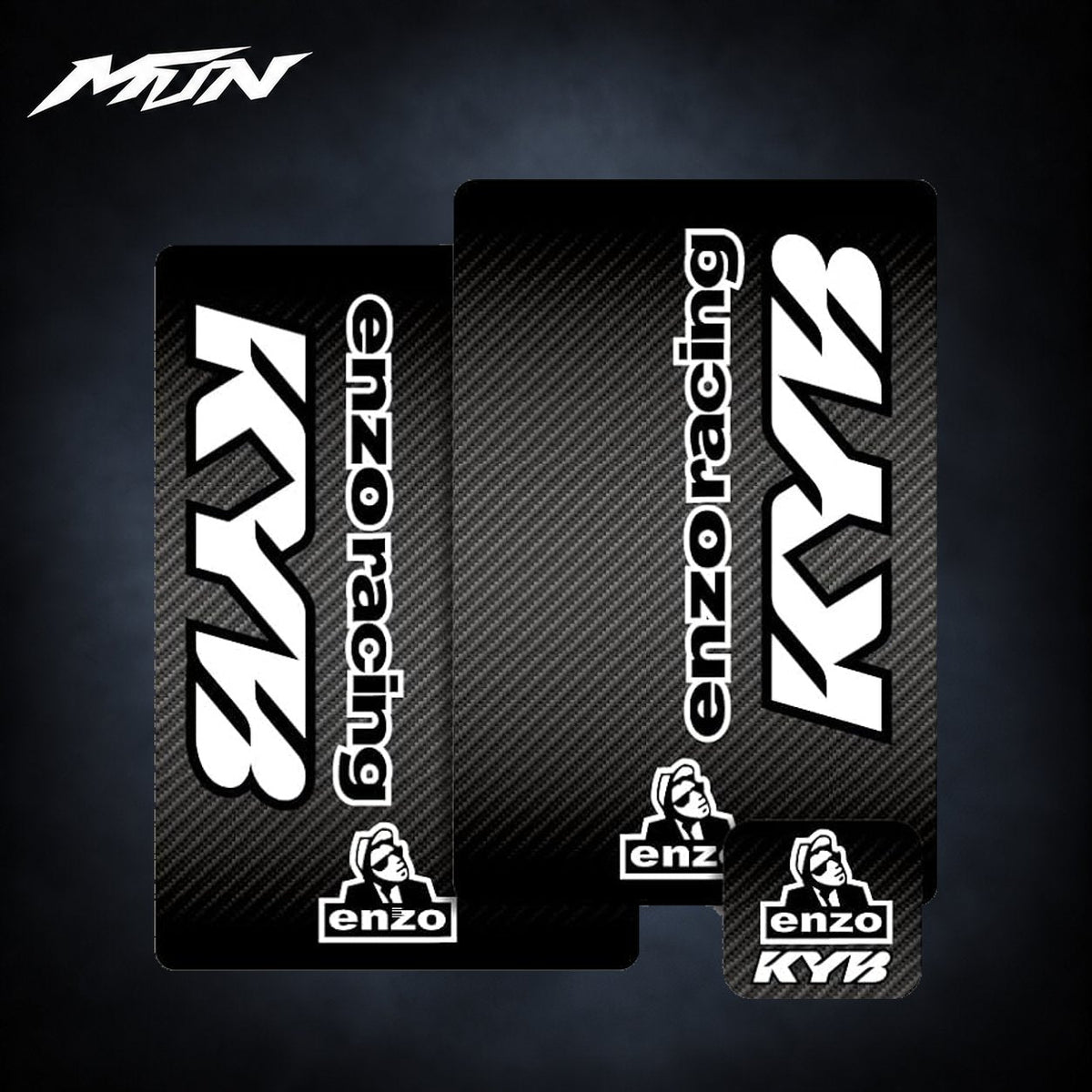 Enzo Racing KYB Fork & Shock Decal Kit | MTN MOTOWORKS E-Moto Performance Parts & Accessories#