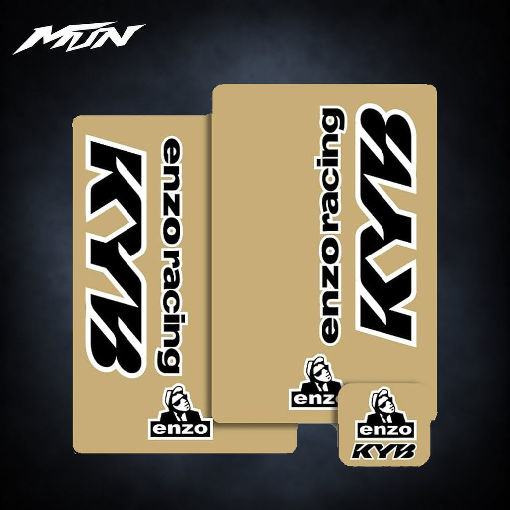 Enzo Racing KYB Fork & Shock Decal Kit | MTN MOTOWORKS E-Moto Performance Parts & Accessories#